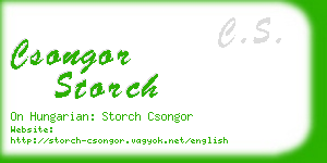 csongor storch business card